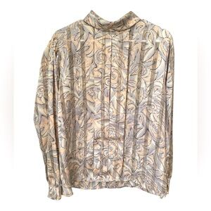 Nicola Vintage Geometric Top Women’s 16 Secretary Silky Feel Shoulder Pads